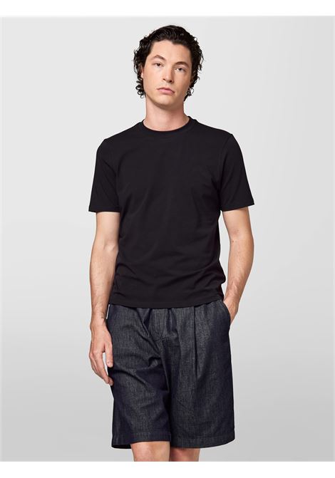 Alpha Studio t-shirt girocollo in jersey stretch blu ALPHA STUDIO | T-shirt | AU-5300C1001